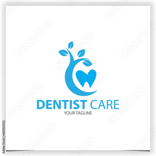 dentist service tooth orthodontic logo premium elegant template vector eps 10