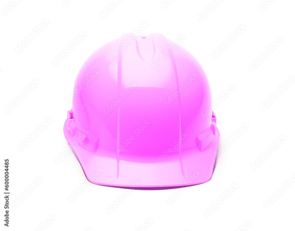 Fototapeta premium Isolated Pink Hard Hat - Transparent PNG.