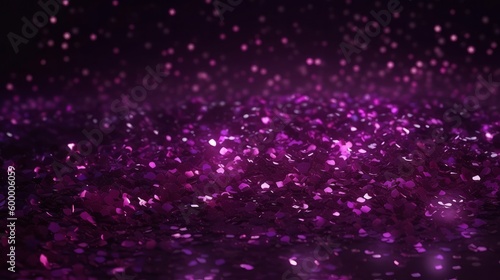 A vibrant purple texture filled with tiny scattered objects. Generative ai