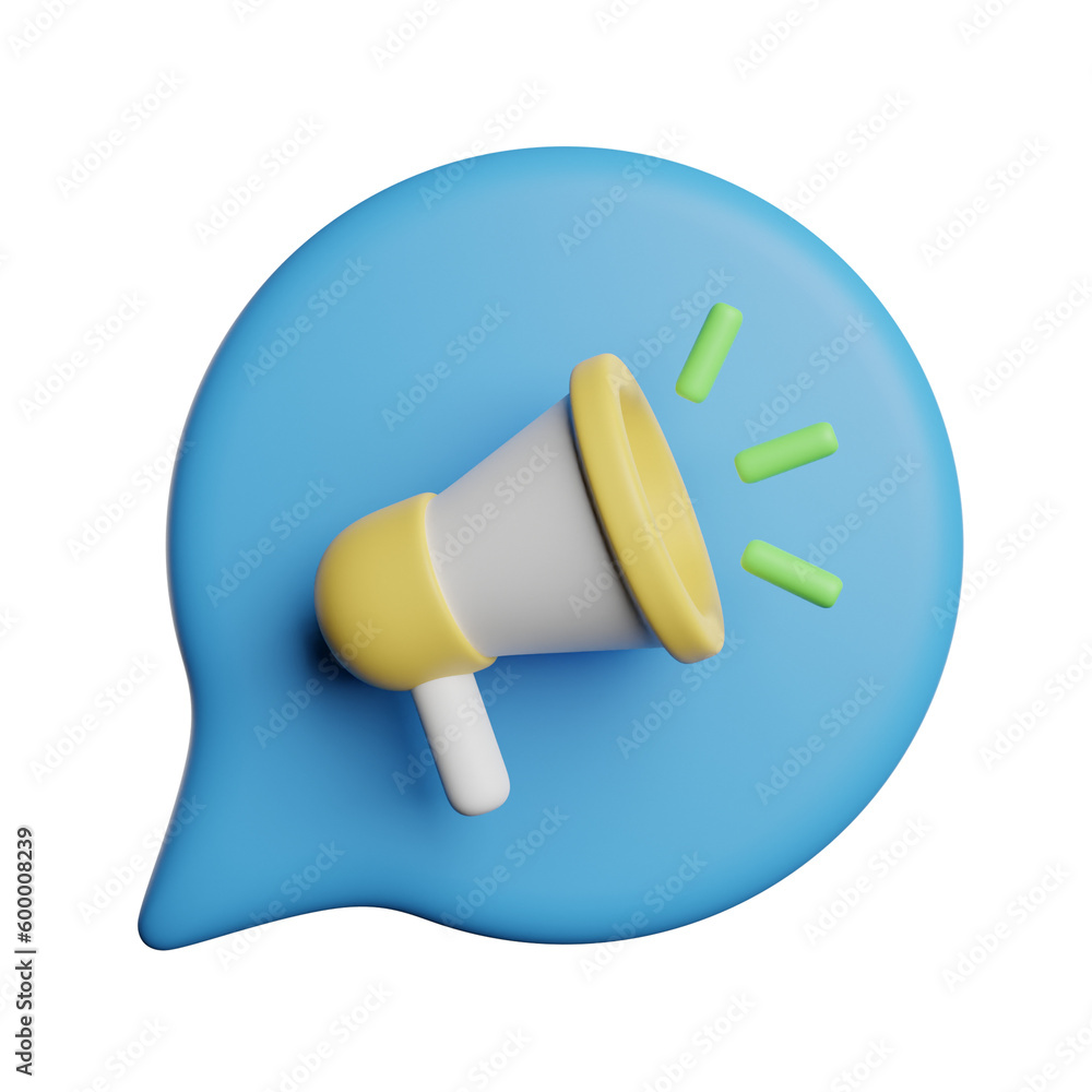Fototapeta premium Broadcast Message Chat