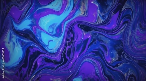 A colorful abstract background with blue and purple swirls. Generative ai