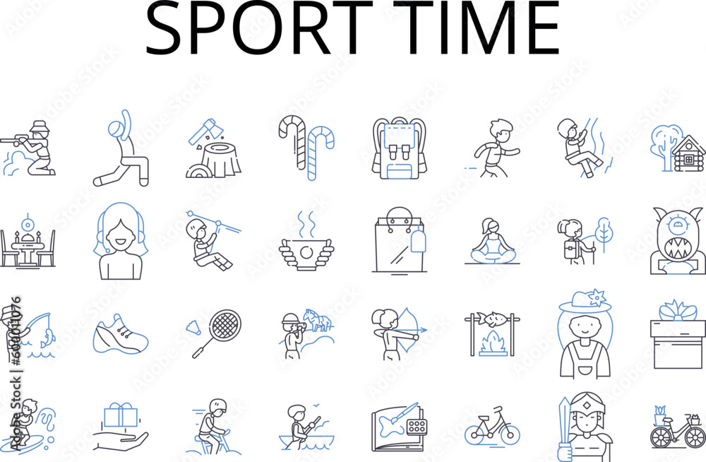 Sport time line icons collection. Pastime, Athleticism, Games, Recreation, Exercise, Leisure, Activity vector and linear illustration. Amusement,Pursuit,Playtime outline signs set Sport time line icons collection. Pastime, Athleticism, Games, Recreation, Exercise, Leisure, Activity vector and linear illustration. Amusement,Pursuit,Playtime outline signs set