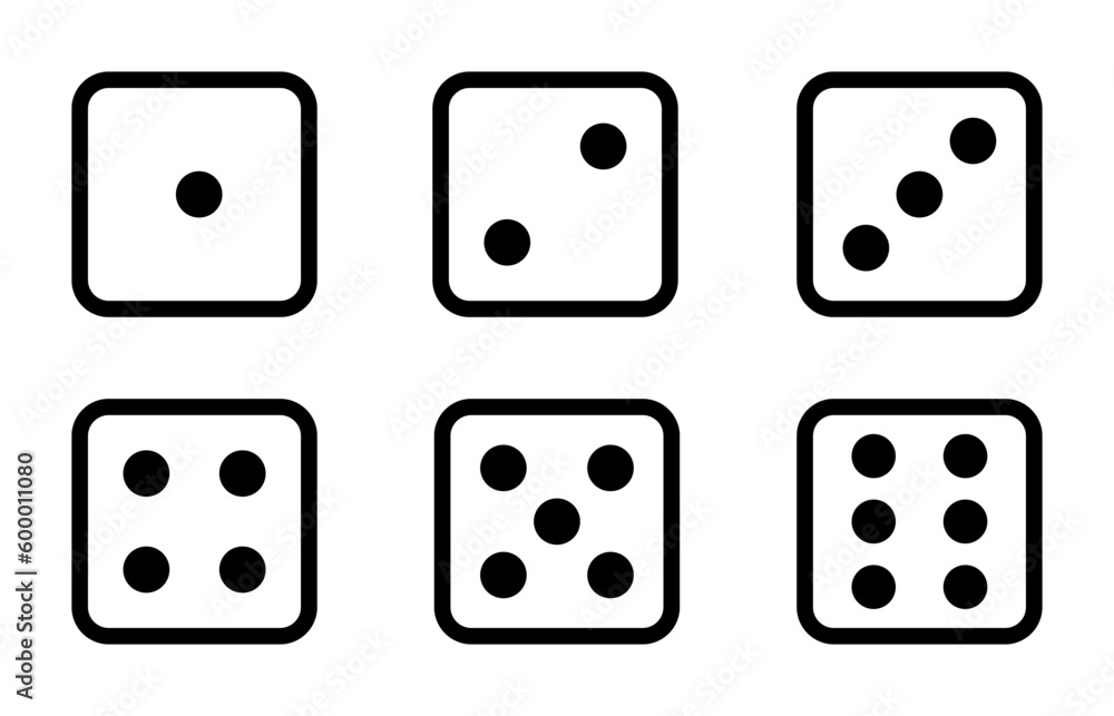 illustration of a dice From number one. up to six stock vectors, illustration of a dice From number one. up to six stock vectors,