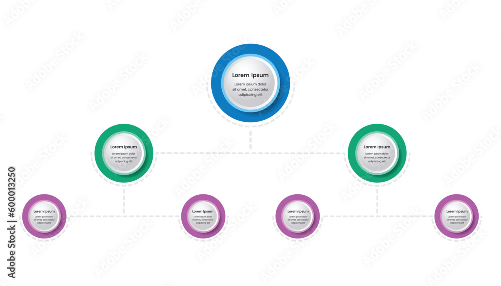 Modern business hierarchy infographics template Modern business hierarchy infographics template