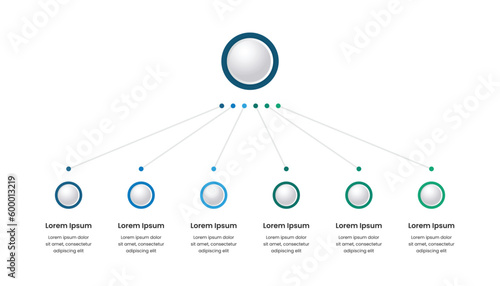 Business hierarchy infographic template