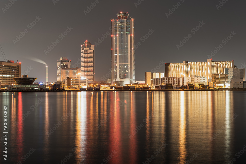 Obraz premium 大阪 - 【大阪市 ダイヤモンドポイントの夜景】