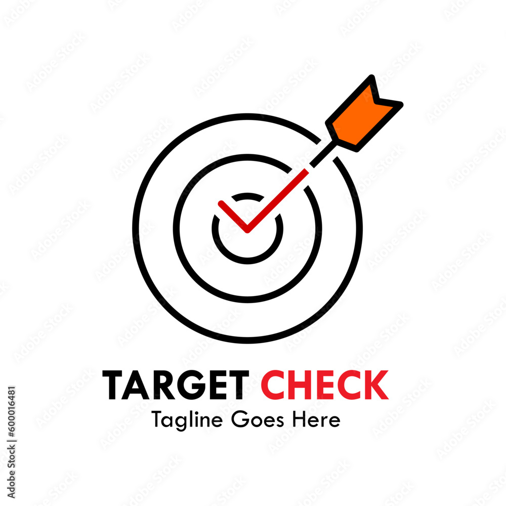 Target check design logo template illustration Target check design logo template illustration