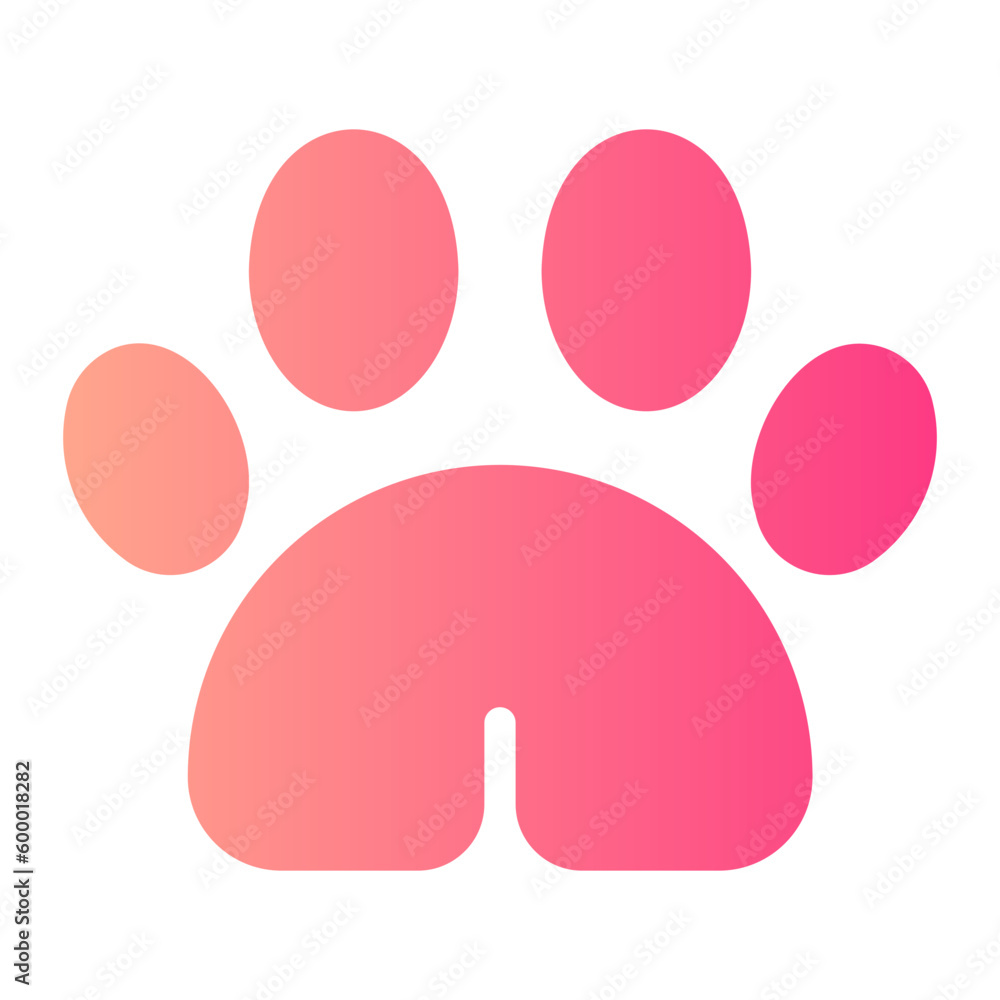 pawprint gradient icon