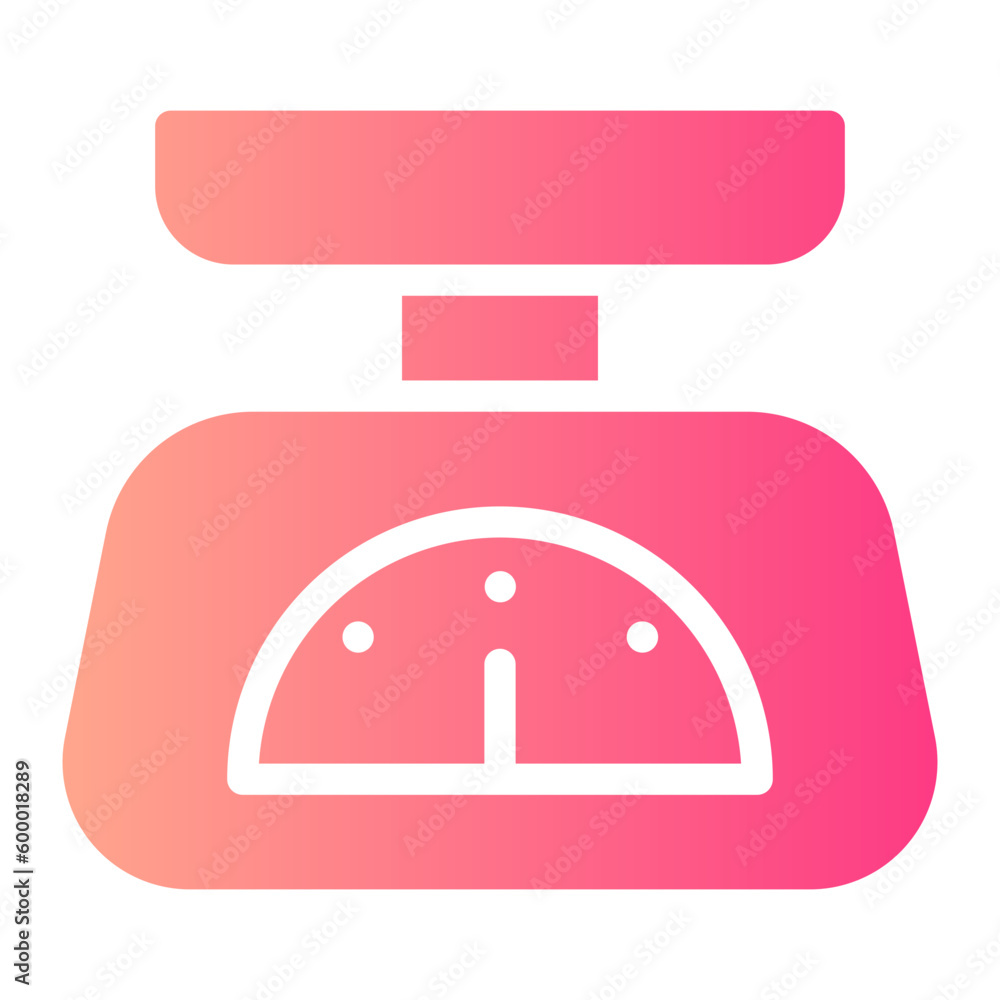 weight scale gradient icon weight scale gradient icon