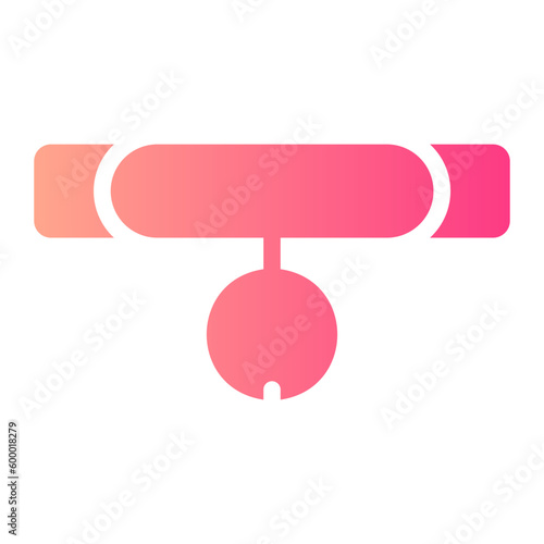 pet collar gradient icon