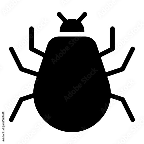 parasite glyph icon