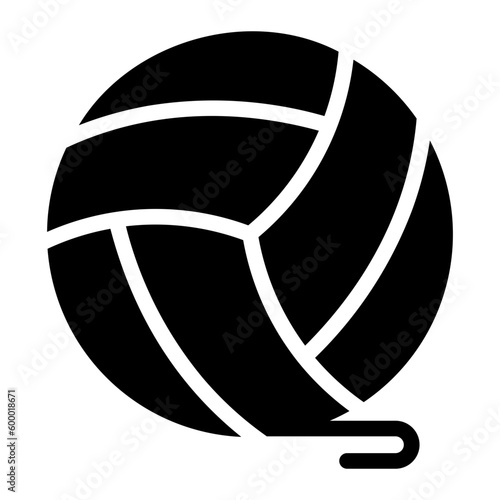 yarn ball glyph icon