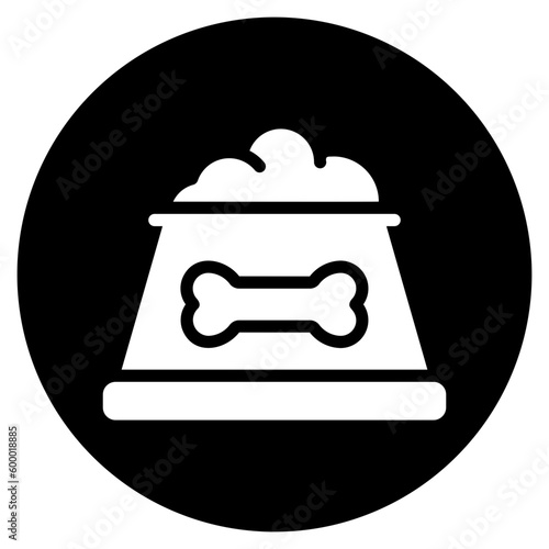 dog food glyph icon