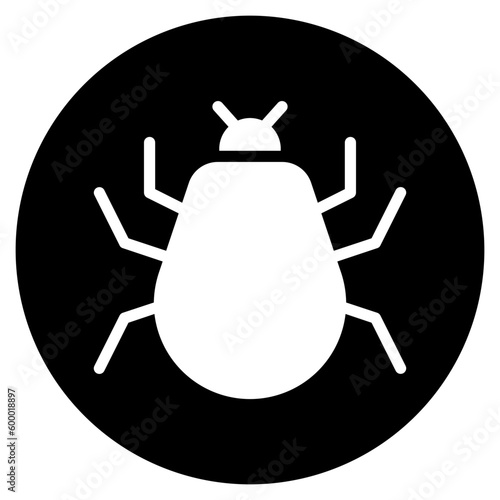 parasite glyph icon