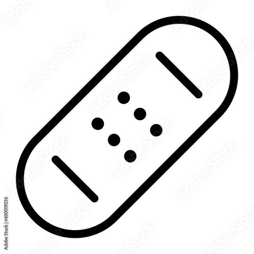 bandage line icon