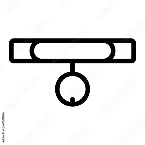 pet collar line icon