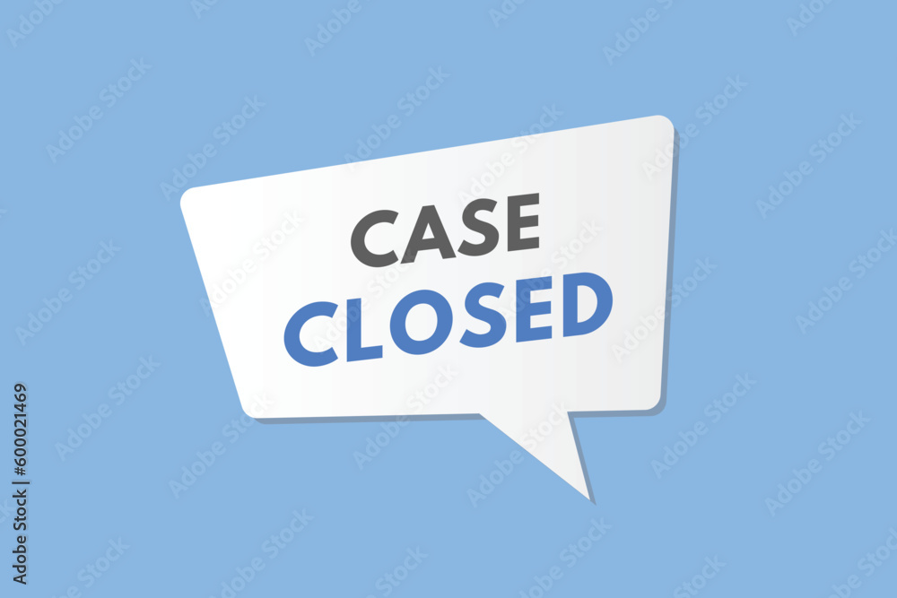 Case Closed text Button. Case Closed Sign Icon Label Sticker Web Buttons
Case Closed text Button. Case Closed Sign Icon Label Sticker Web Buttons