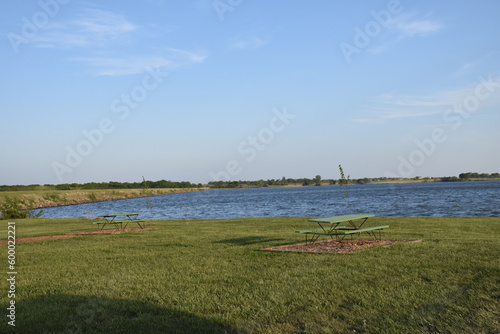 Picnic Table by a Lake © Steve