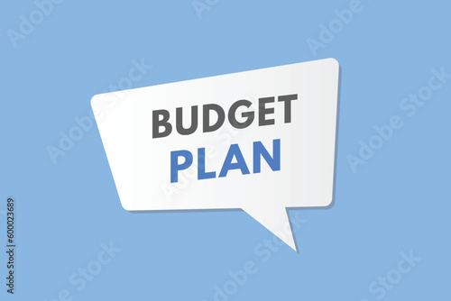 Budget planning text Button. Budget planning Sign Icon Label Sticker Web Buttons