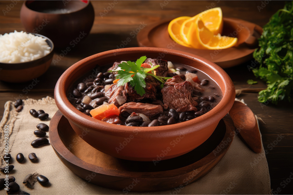 homemade dish of black bean stew homemade dish of black bean stew