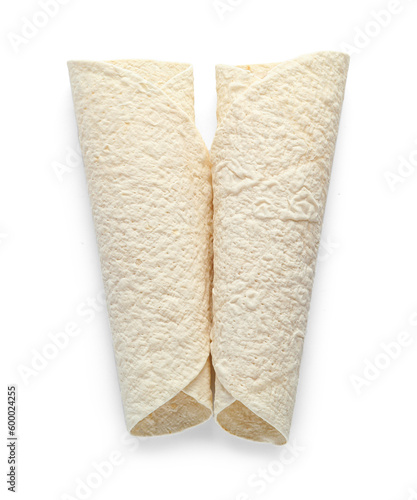 Two freshly rolled wheat to...
