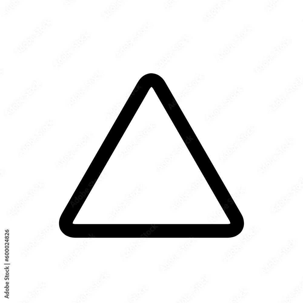 Triangle icon caution sign symbol illustration on white background..eps Triangle icon caution sign symbol illustration on white background..eps