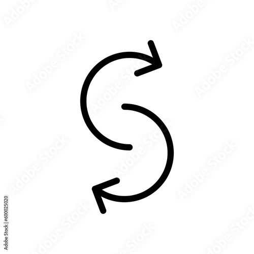 arrow icon S letter logo concept illustration on white background..eps
