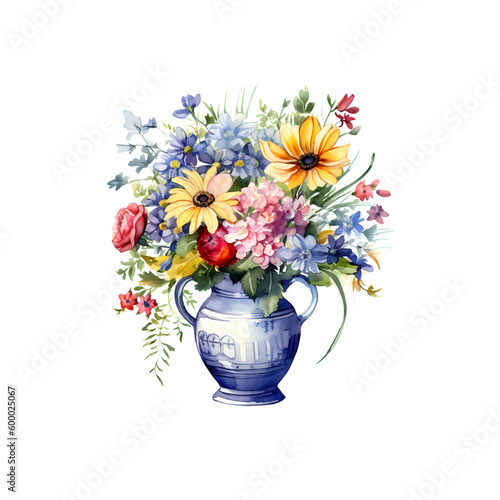 Wallpaper Mural 002-vase of flowers-transparent - 4 Torontodigital.ca