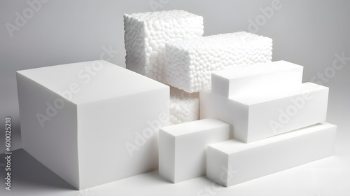 ポリエチレンフォーム（発泡スチロール） No.010 | Polyethylene foam (EPS foam) Generative AI