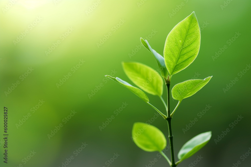 Fresh, new life in bright happy light, young plants growing. Fresh, new life in bright happy light, young plants growing.