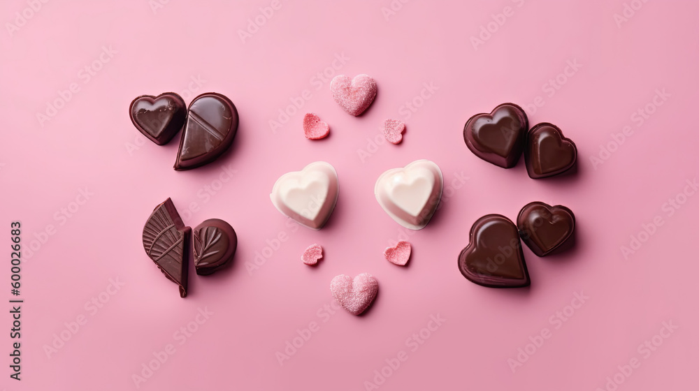 World chocolate day illustration. Generative AI. World chocolate day illustration. Generative AI.