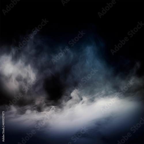Dark fog abstract background Generative AI