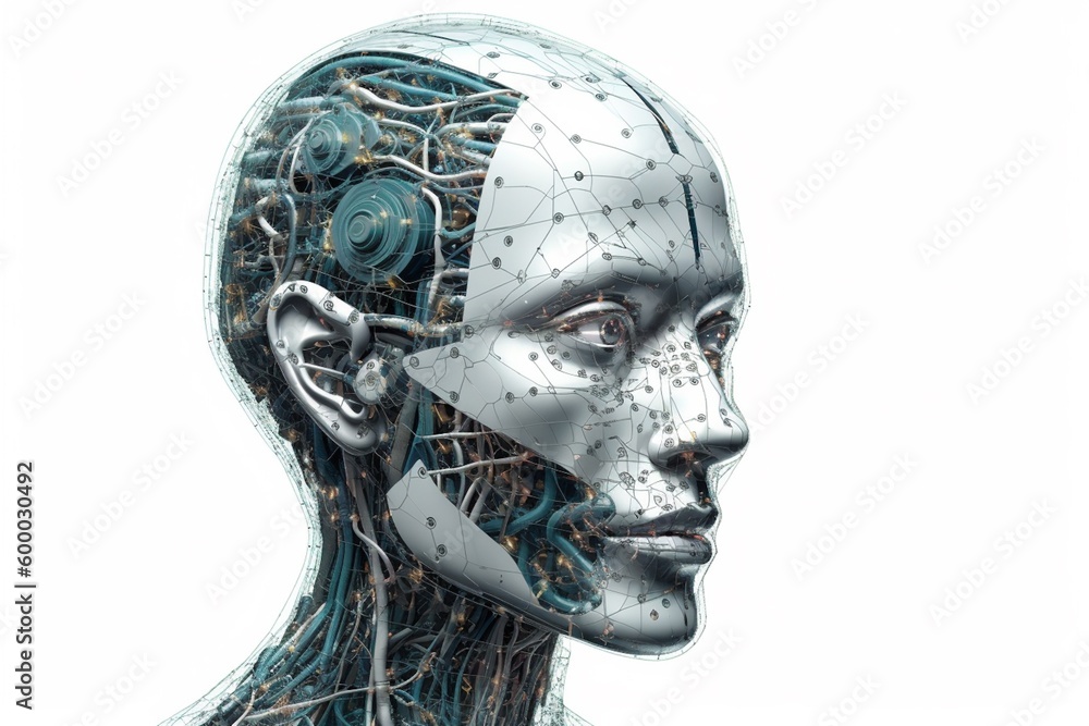 Advanced Artificial Intelligence Robot Created with Generative AI Advanced Artificial Intelligence Robot Created with Generative AI