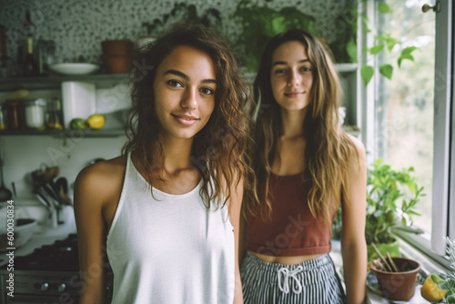 two sisters together in the...
