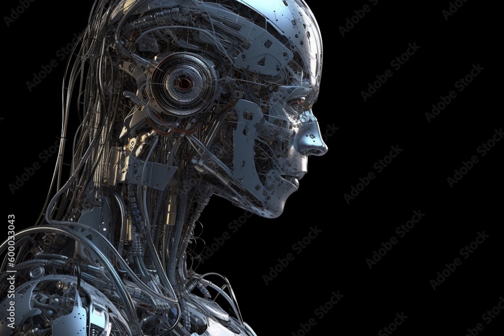 Advanced Artificial Intelligence Robot Created with Generative AI Advanced Artificial Intelligence Robot Created with Generative AI