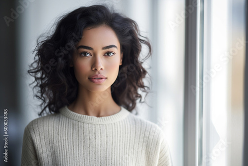 a young attractive woman wi...