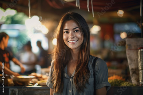 young adult woman or teenag...