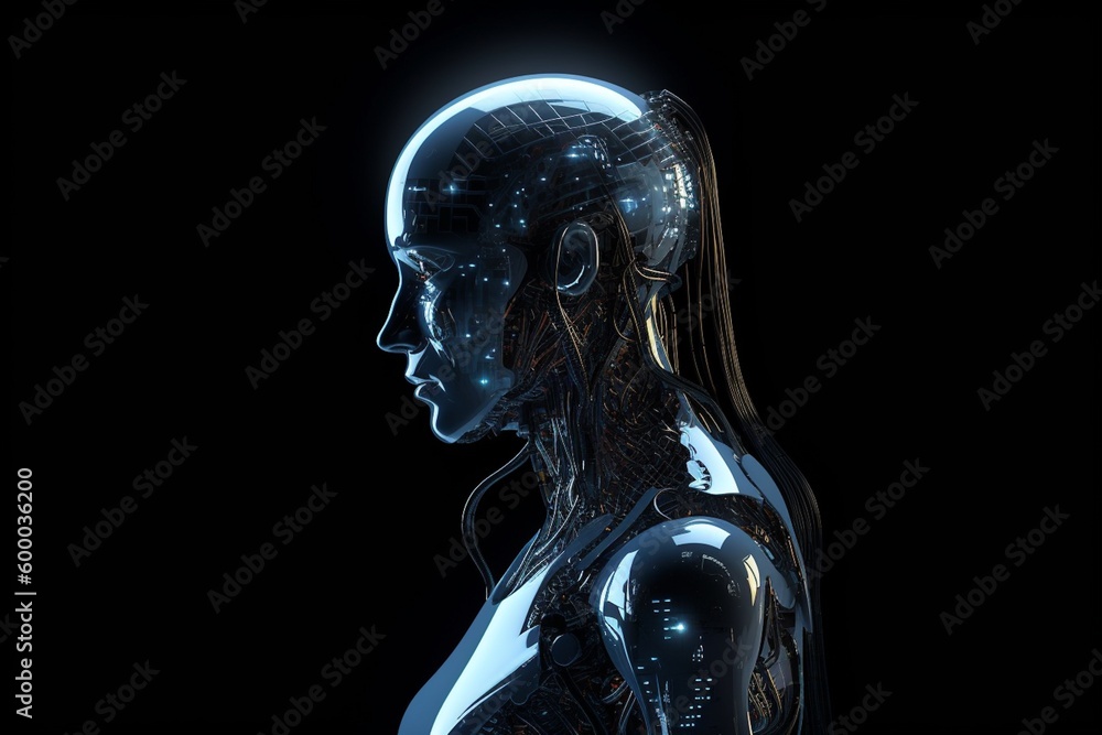 Advanced Artificial Intelligence Robot Created with Generative AI Advanced Artificial Intelligence Robot Created with Generative AI