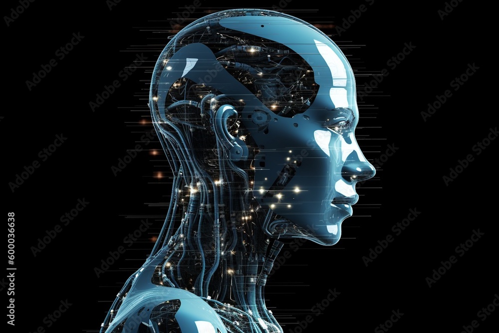 Advanced Artificial Intelligence Robot Created with Generative AI Advanced Artificial Intelligence Robot Created with Generative AI