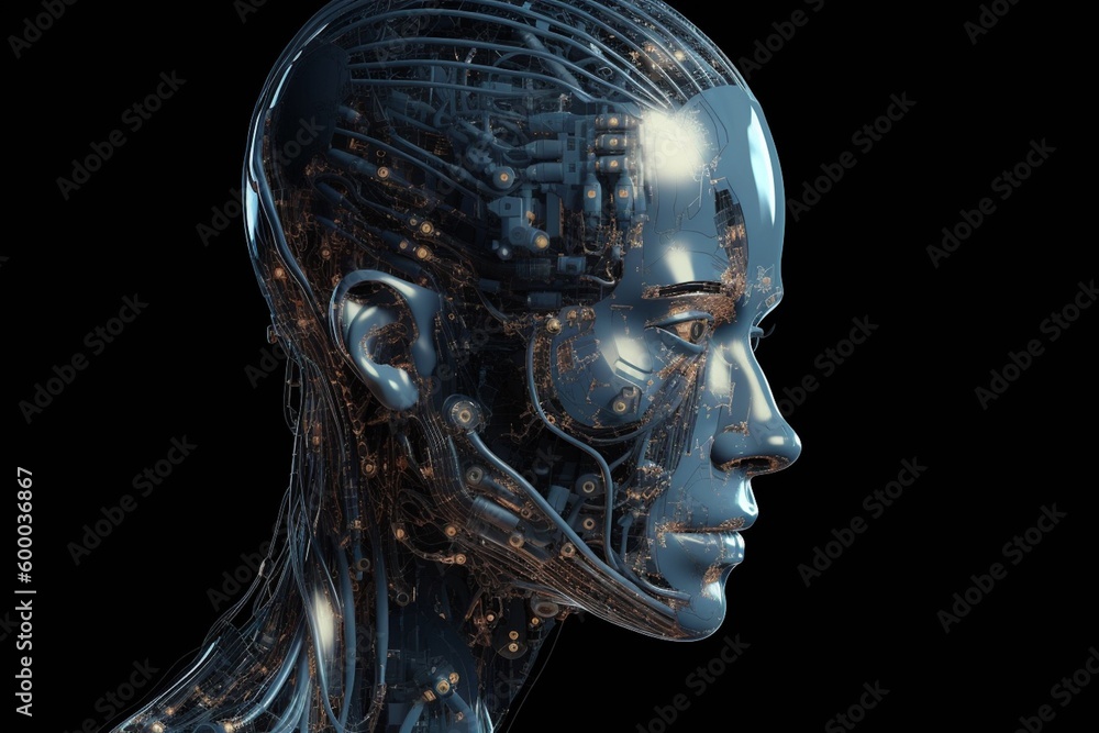 Advanced Artificial Intelligence Robot Created with Generative AI Advanced Artificial Intelligence Robot Created with Generative AI