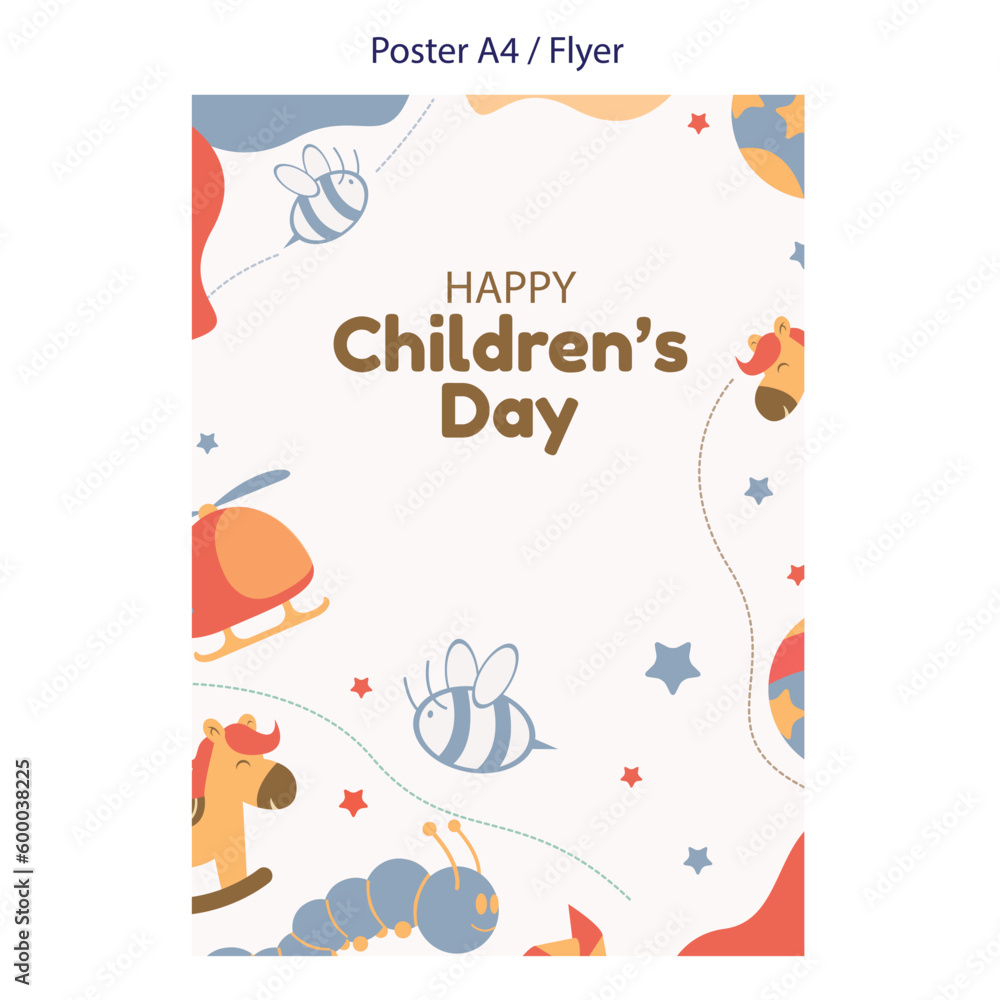 happy children's day vector illustration design