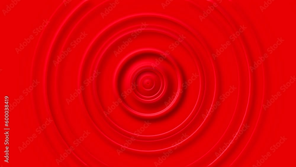 Abstract 3d circle on red background. Minimal geometry motion graphics animation. Seamless loop Abstract 3d circle on red background. Minimal geometry motion graphics animation. Seamless loop