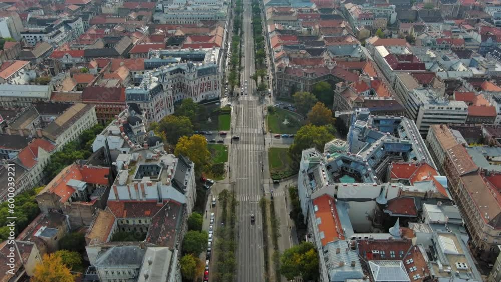 Andrassy Avenue (Andrassy ut), most famous street of Budapest, Hungary Andrassy Avenue (Andrassy ut), most famous street of Budapest, Hungary