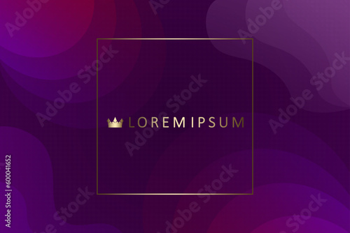 Violet tint illustration from circles and oval abstract shapes