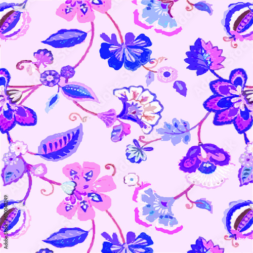 seamless Ajrakh Pattern Abstract desing Watercolour Damask digital Floral Geometric Ikat ajrakh print Indian allover Paisley African Batik ethnic pattern textile design for print