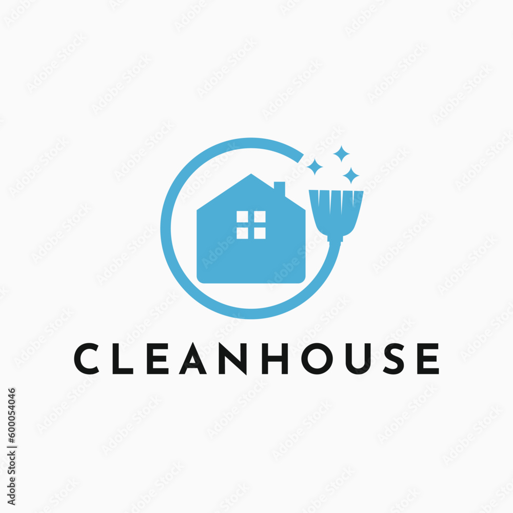 illustration vector graphic simple clean house logo design template illustration vector graphic simple clean house logo design template