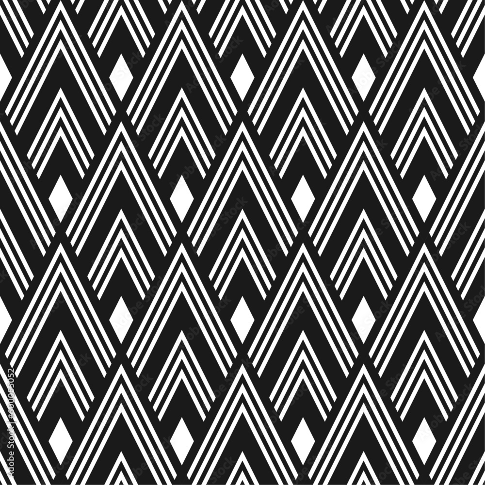 Classic geometric black and white ornament. Vector seamless pattern. Best for textile, home decor, wallpapers, wrapping paper, package and web design. Classic geometric black and white ornament. Vector seamless pattern. Best for textile, home decor, wallpapers, wrapping paper, package and web design.