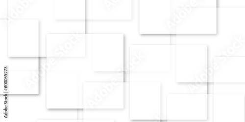 Abstract background with white squares white color geometric background with copy space. Modern and minimal concept.