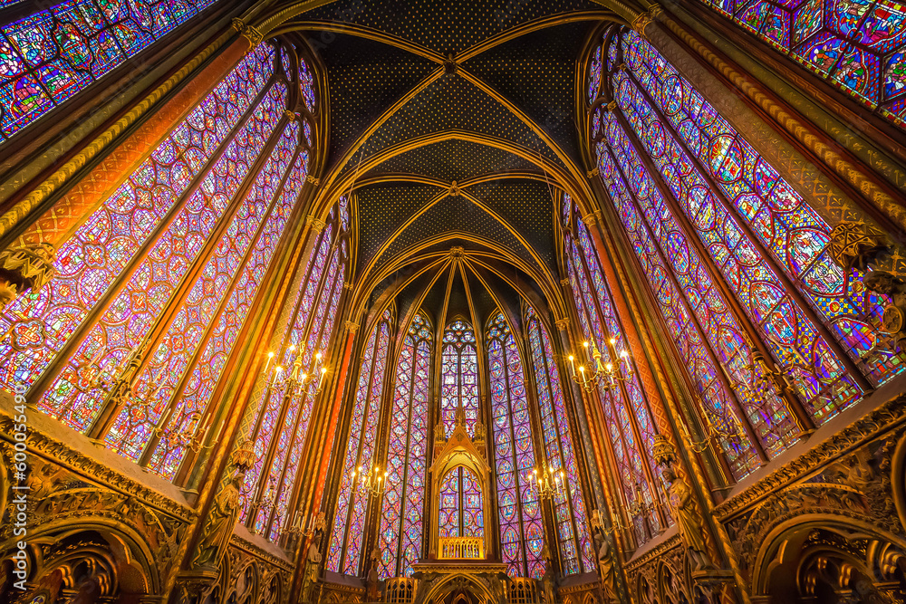 Stained glass windows of Saint Chapelle