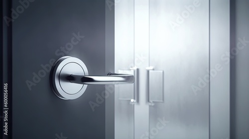 Special modern chrome door handle so that even the smallest parts radiate elegance. Generative AI Technology 